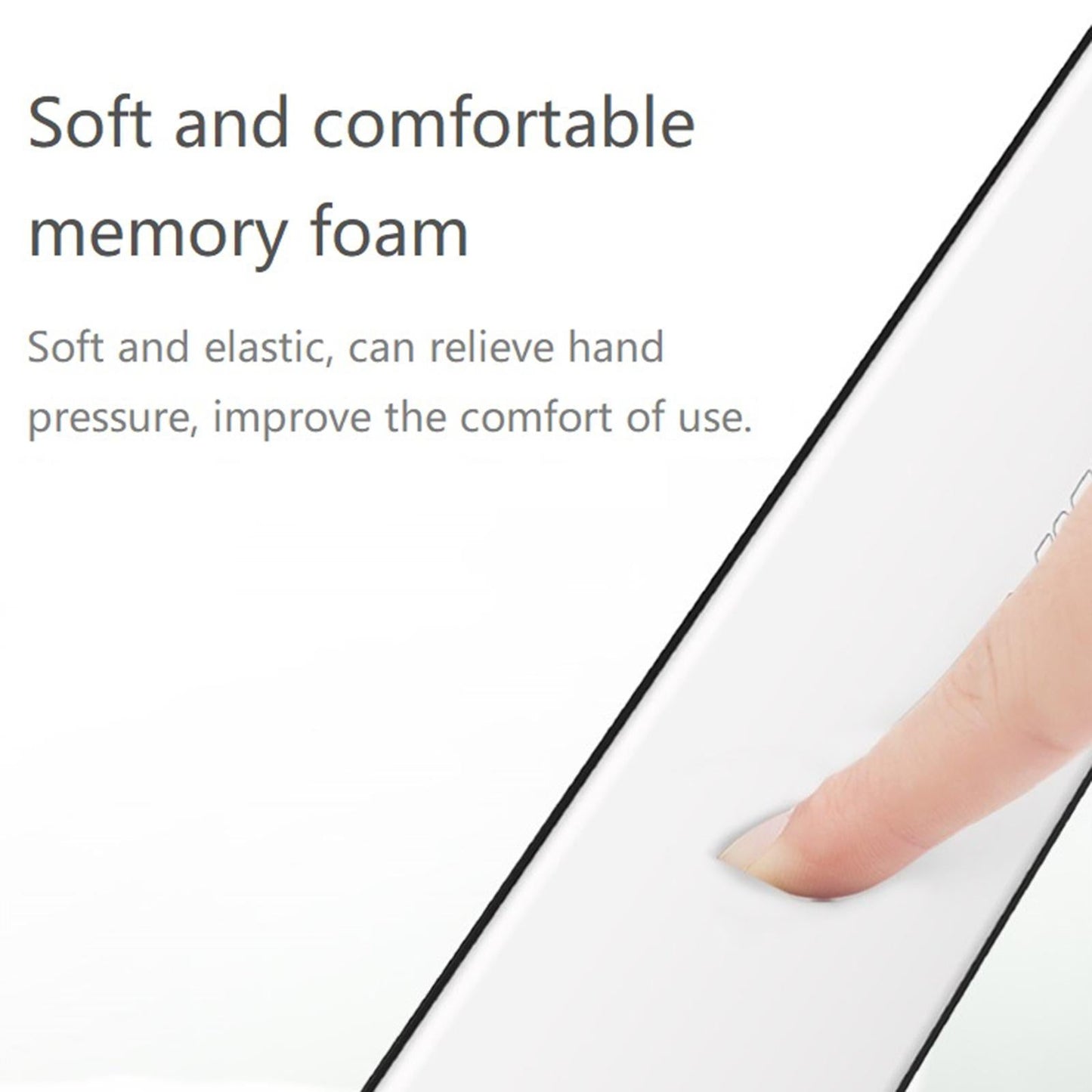 Keyboard Wrist Pad Anti-Skid PU Leather for Desktop PC 87keys white