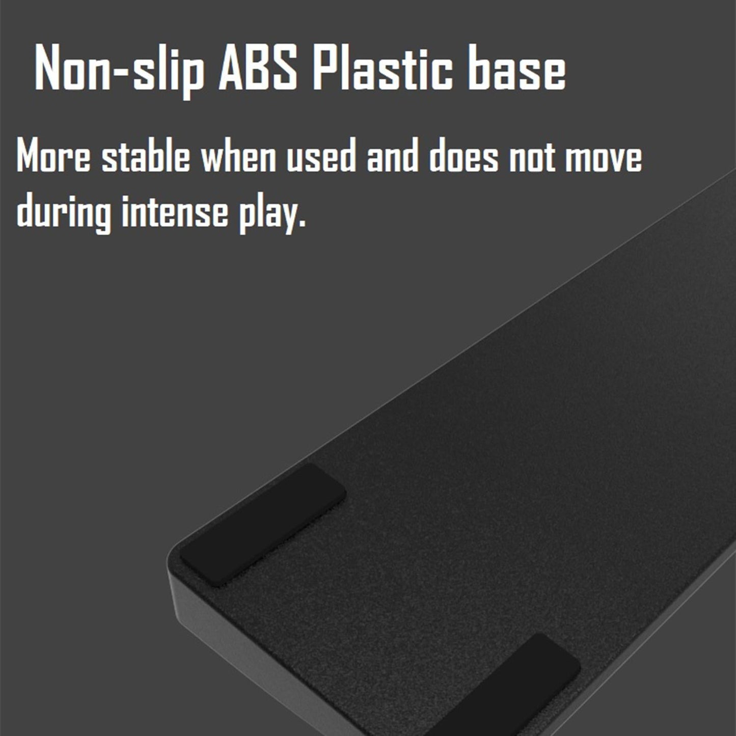 Keyboard Wrist Pad Anti-Skid PU Leather for Desktop PC 87keys black