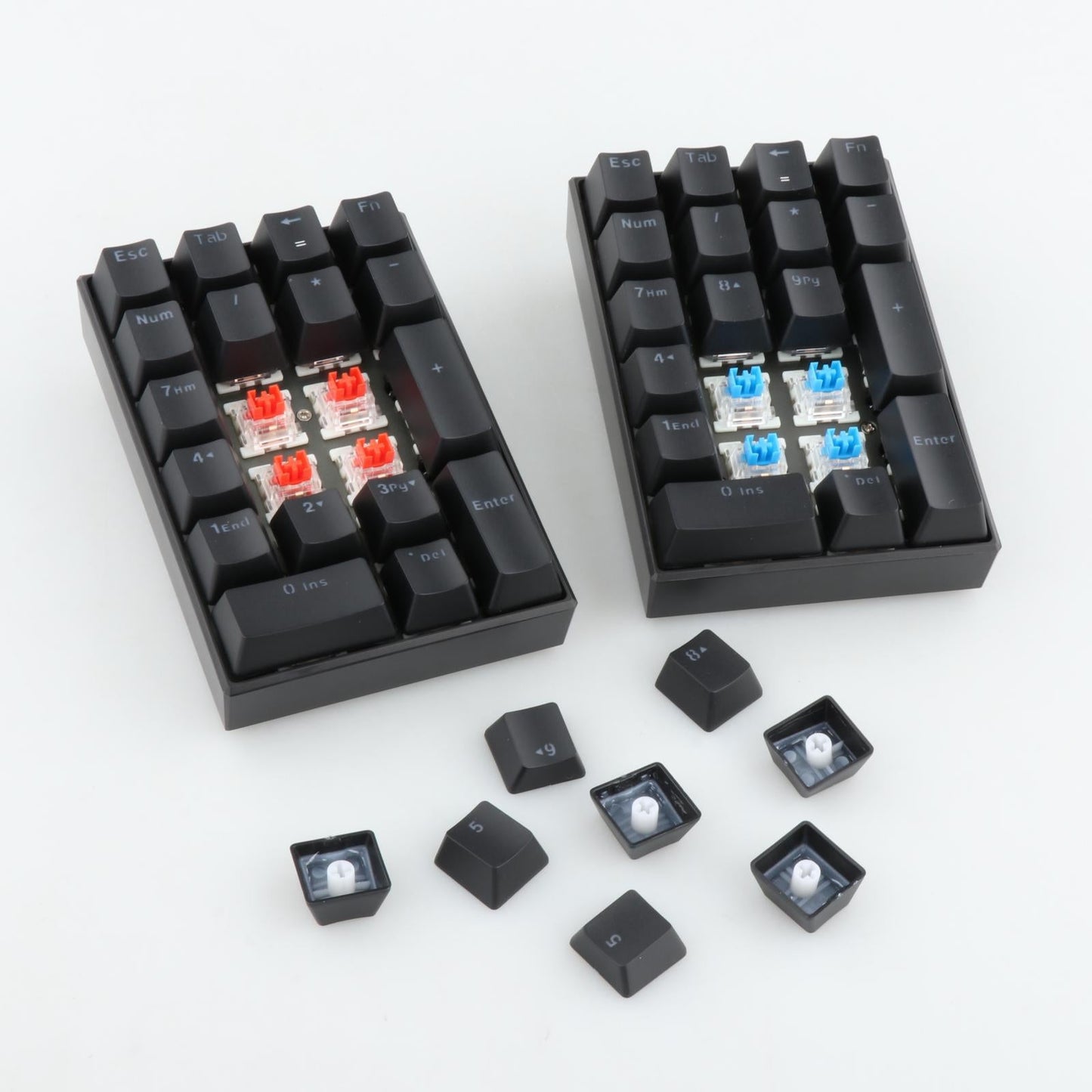 K23 Mini Numpad LED Backlit Numeric Keypad USB-C Office Home Use 21-Key Blue Switches