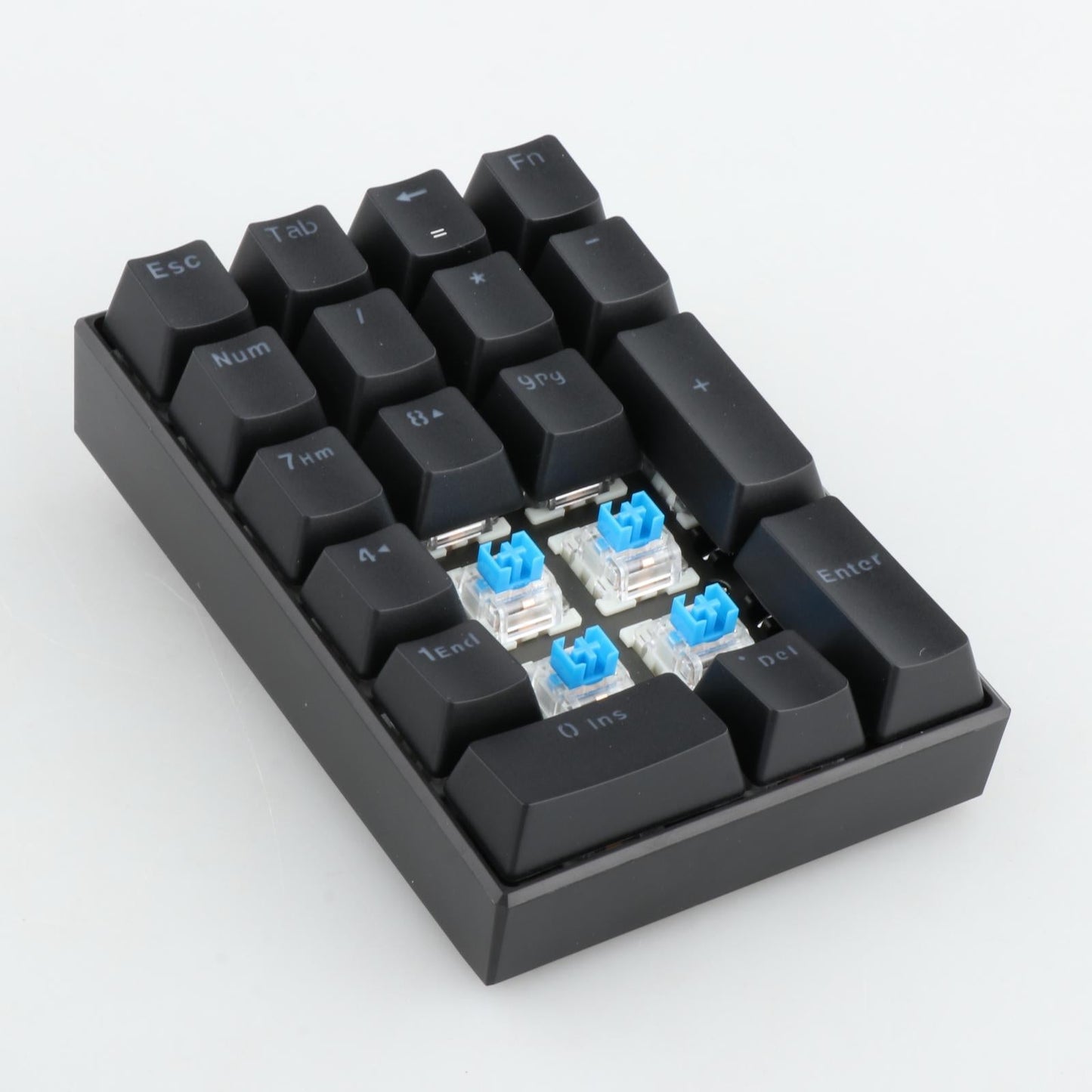 K23 Mini Numpad LED Backlit Numeric Keypad USB-C Office Home Use 21-Key Blue Switches