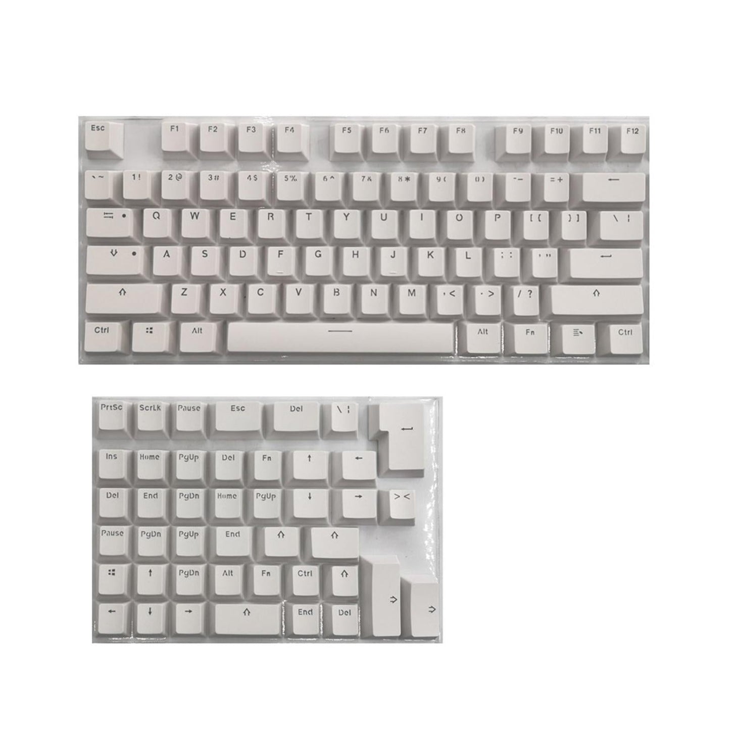 PBT Keycaps Anti-Grease Mini for 61 64 68 71 82 84 Layout Keyboard White