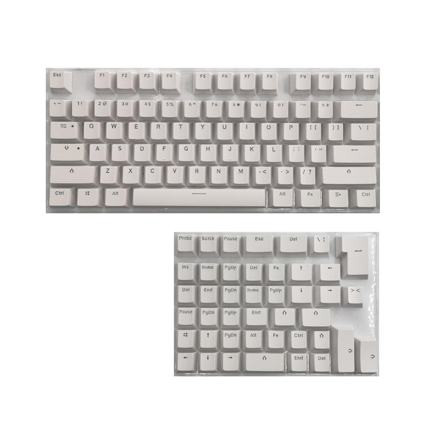 PBT Keycaps Anti-Grease Mini for 61 64 68 71 82 84 Layout Keyboard White