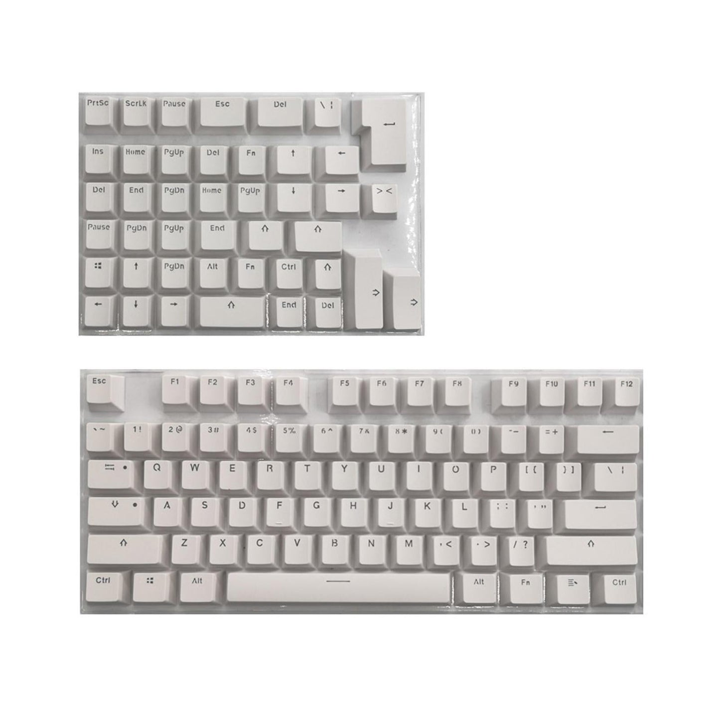 PBT Keycaps Anti-Grease Mini for 61 64 68 71 82 84 Layout Keyboard White