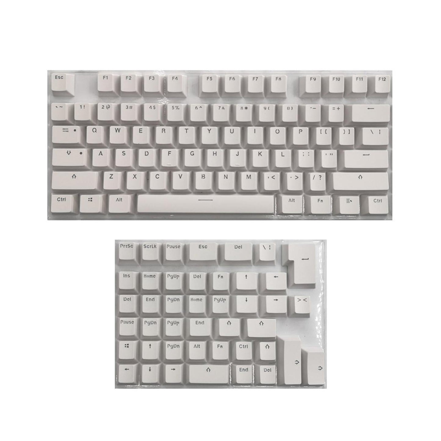 PBT Keycaps Anti-Grease Mini for 61 64 68 71 82 84 Layout Keyboard White