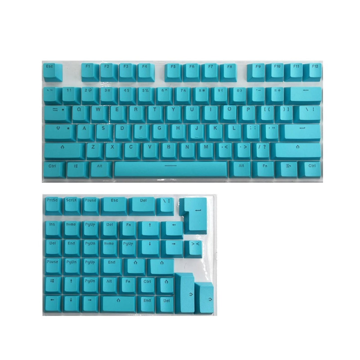 PBT Keycaps Anti-Grease Mini for 61 64 68 71 82 84 Layout Keyboard Blue