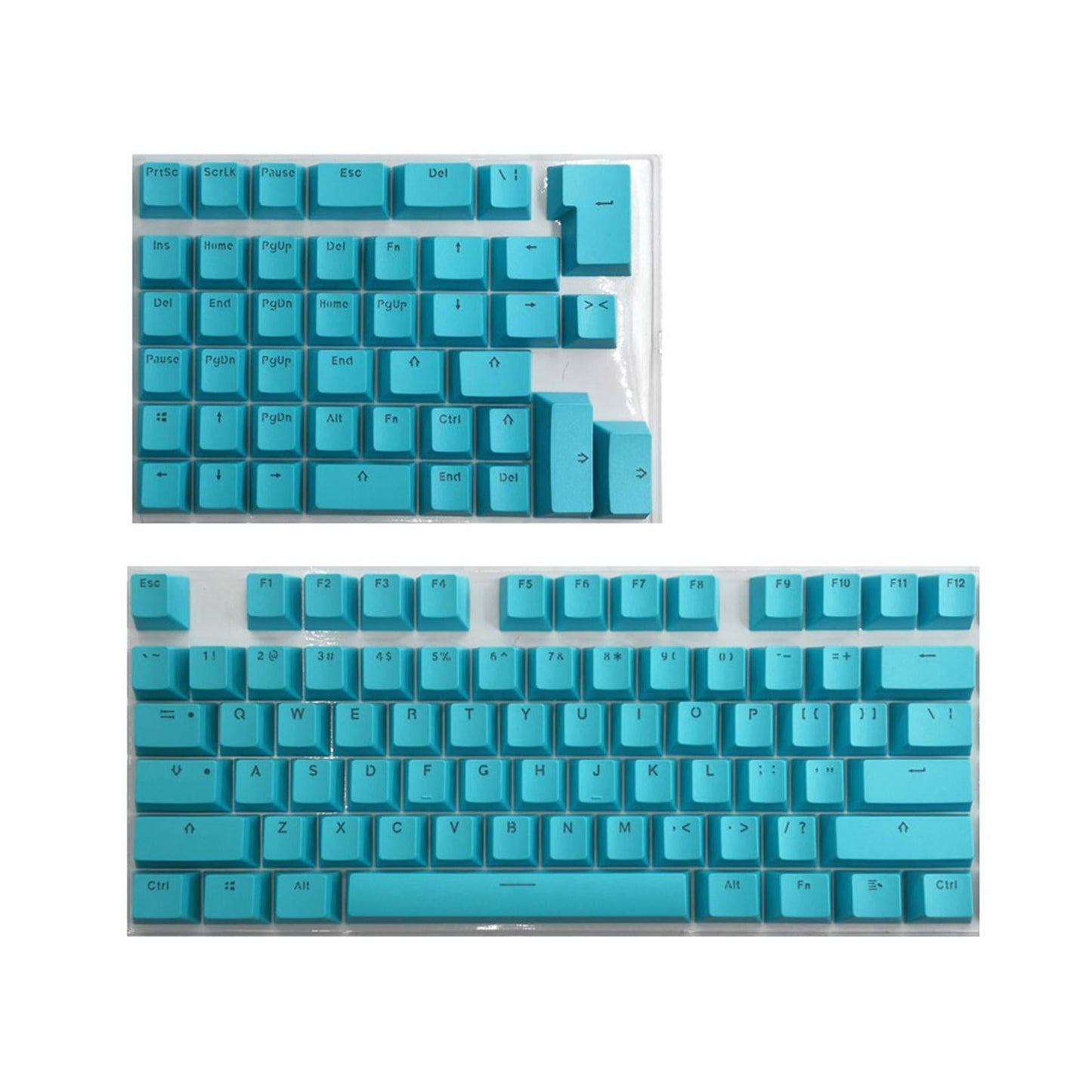 PBT Keycaps Anti-Grease Mini for 61 64 68 71 82 84 Layout Keyboard Blue