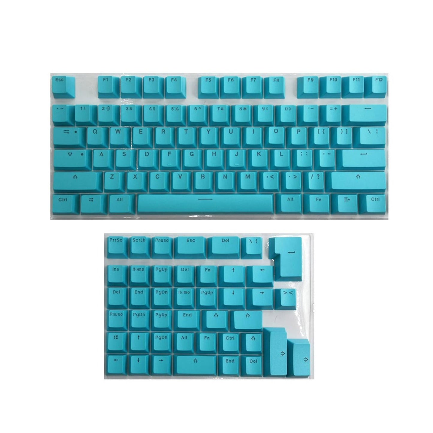 PBT Keycaps Anti-Grease Mini for 61 64 68 71 82 84 Layout Keyboard Blue