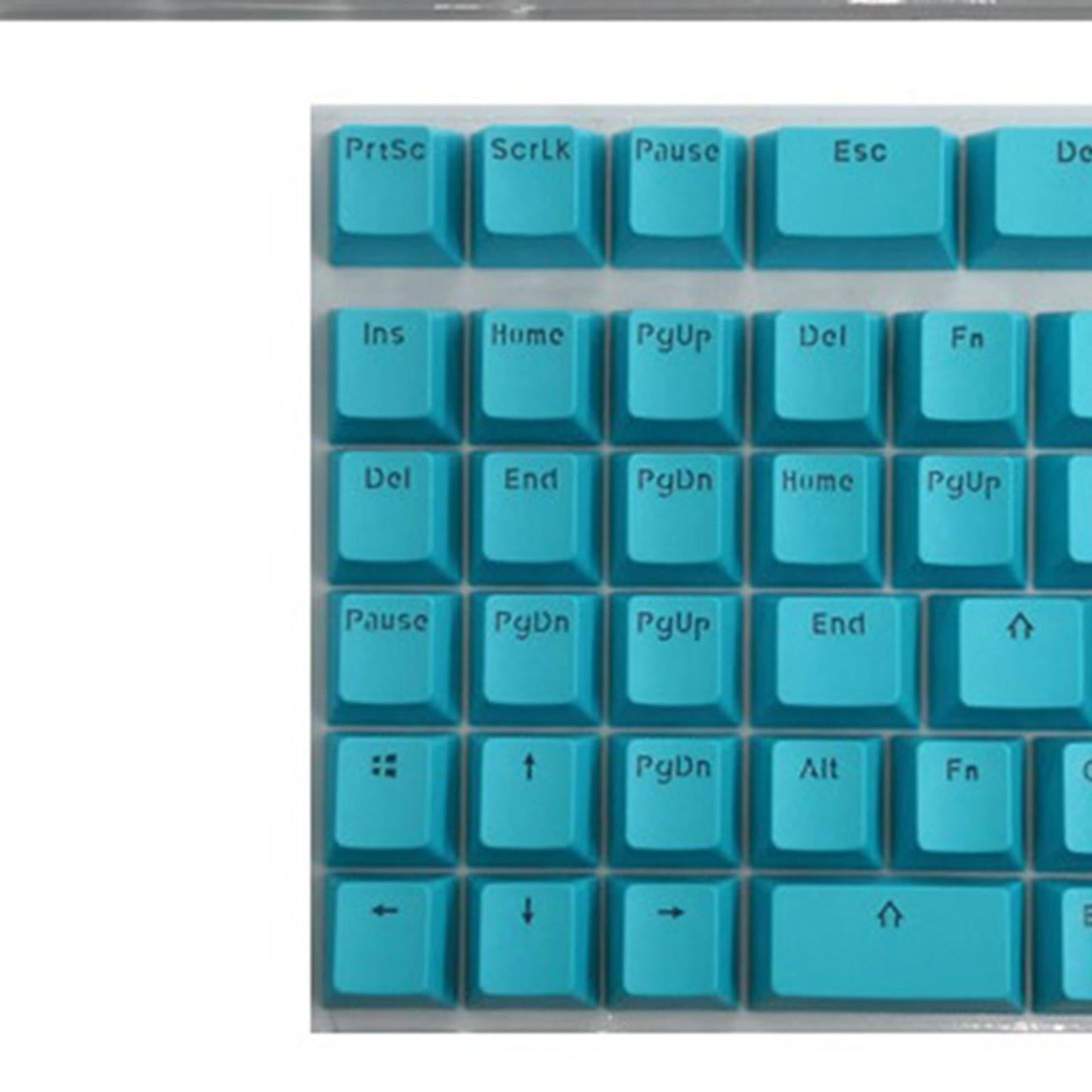PBT Keycaps Anti-Grease Mini for 61 64 68 71 82 84 Layout Keyboard Blue