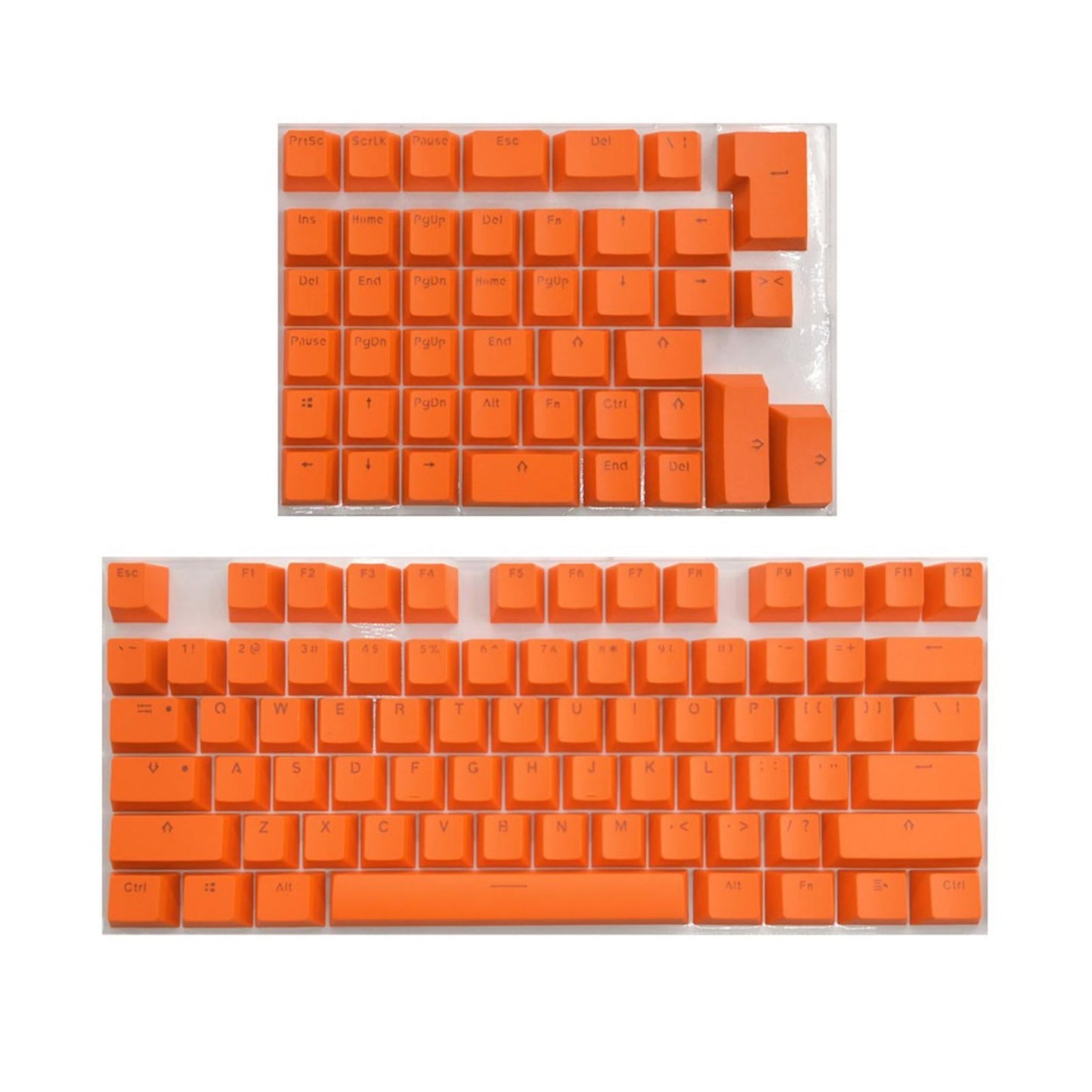 PBT Keycaps Anti-Grease Mini for 61 64 68 71 82 84 Layout Keyboard Orange