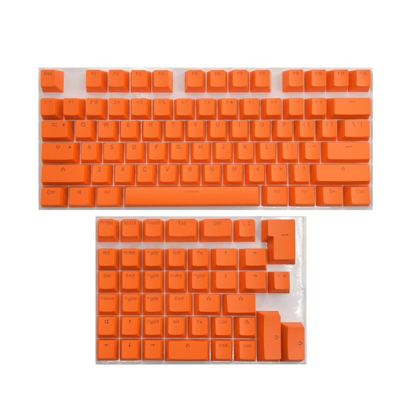 PBT Keycaps Anti-Grease Mini for 61 64 68 71 82 84 Layout Keyboard Orange
