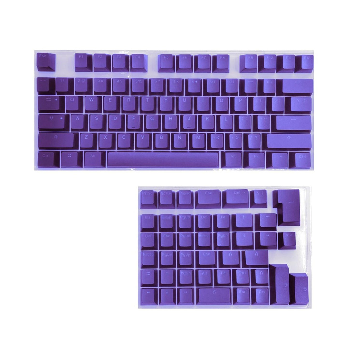 PBT Keycaps Anti-Grease Mini for 61 64 68 71 82 84 Layout Keyboard Purple
