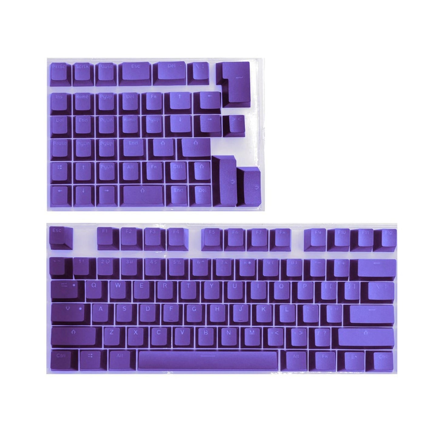 PBT Keycaps Anti-Grease Mini for 61 64 68 71 82 84 Layout Keyboard Purple