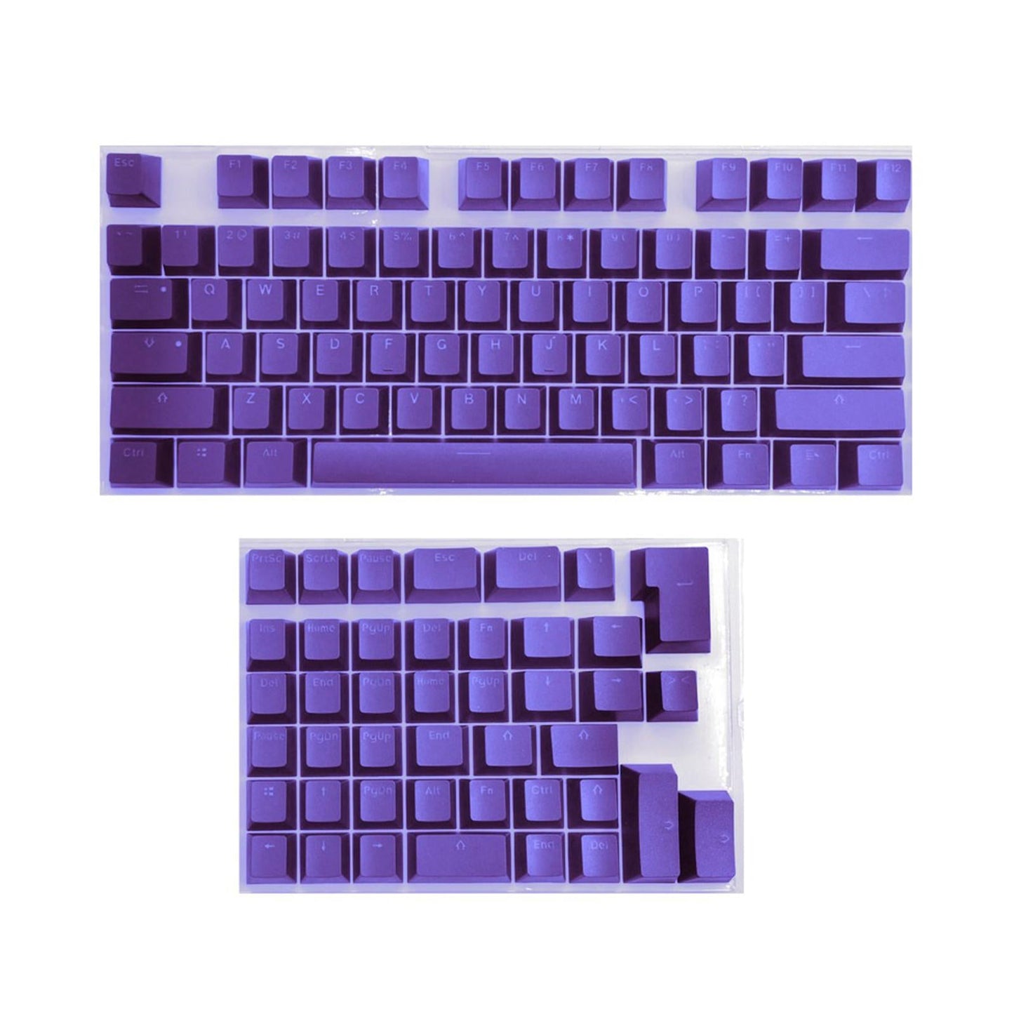 PBT Keycaps Anti-Grease Mini for 61 64 68 71 82 84 Layout Keyboard Purple