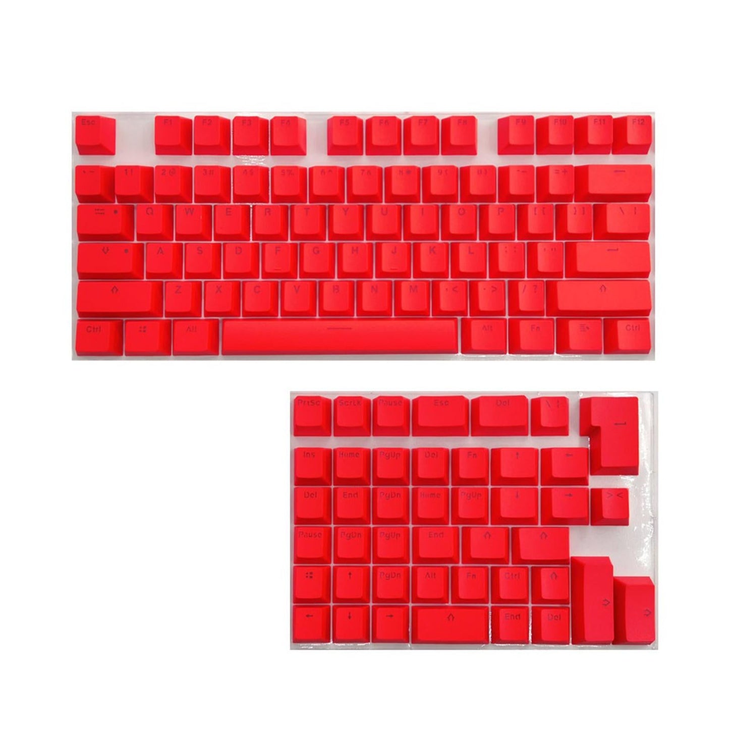 PBT Keycaps Anti-Grease Mini for 61 64 68 71 82 84 Layout Keyboard Red