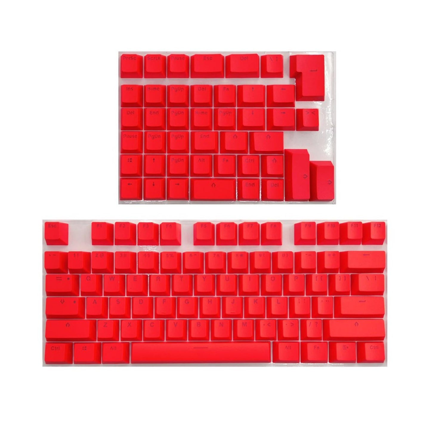PBT Keycaps Anti-Grease Mini for 61 64 68 71 82 84 Layout Keyboard Red