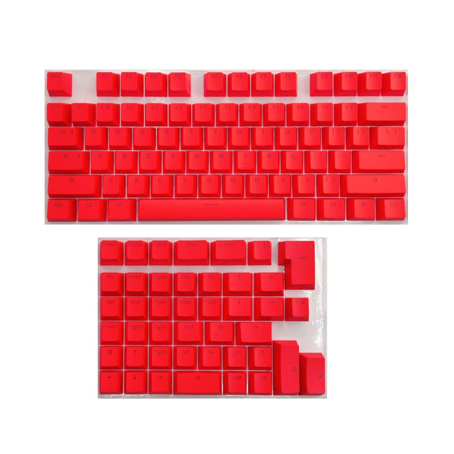 PBT Keycaps Anti-Grease Mini for 61 64 68 71 82 84 Layout Keyboard Red