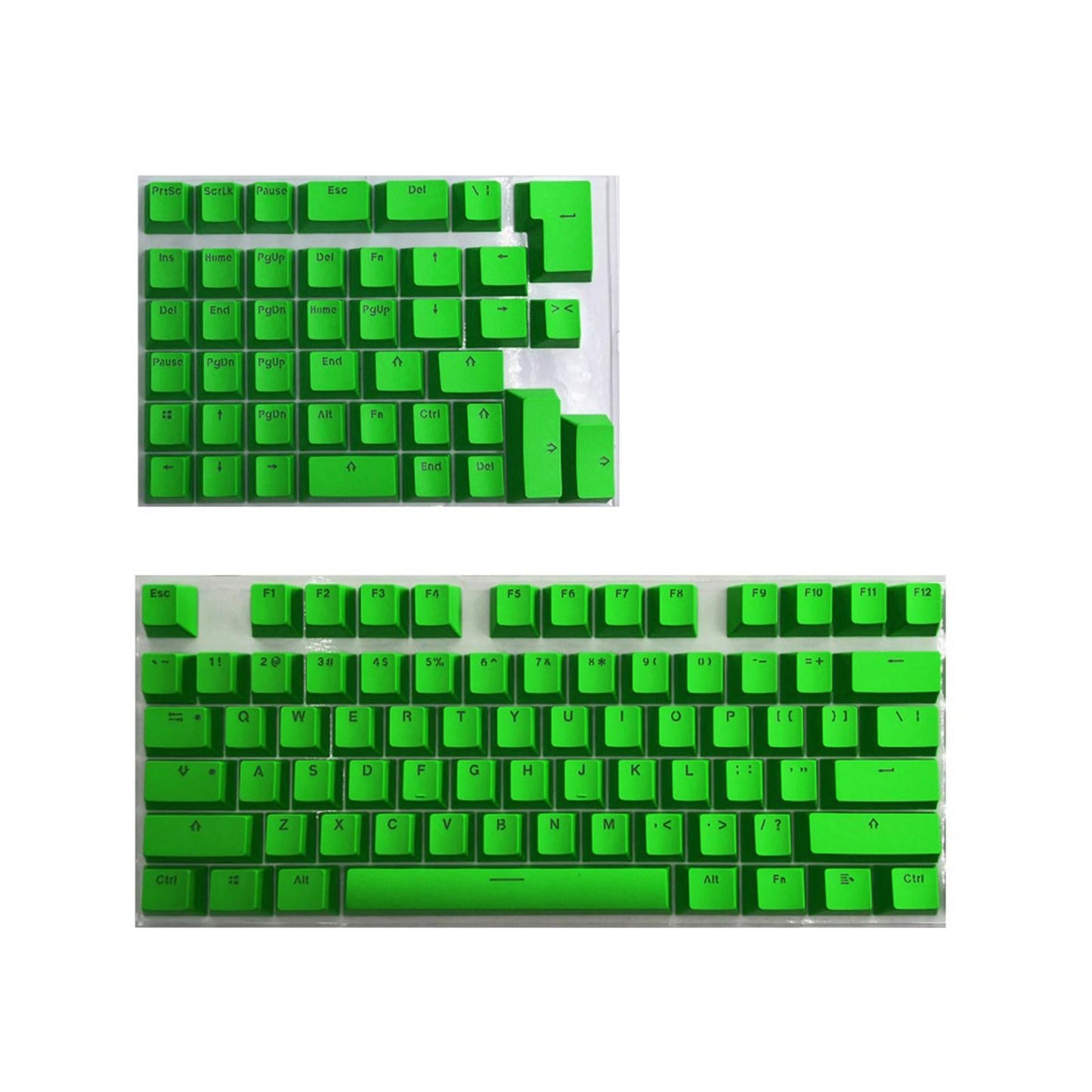 PBT Keycaps Anti-Grease Mini for 61 64 68 71 82 84 Layout Keyboard Green