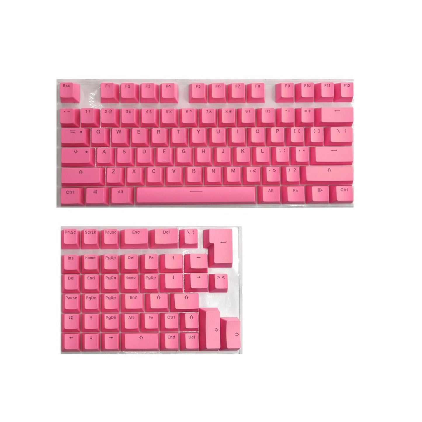 PBT Keycaps Anti-Grease Mini for 61 64 68 71 82 84 Layout Keyboard Pink