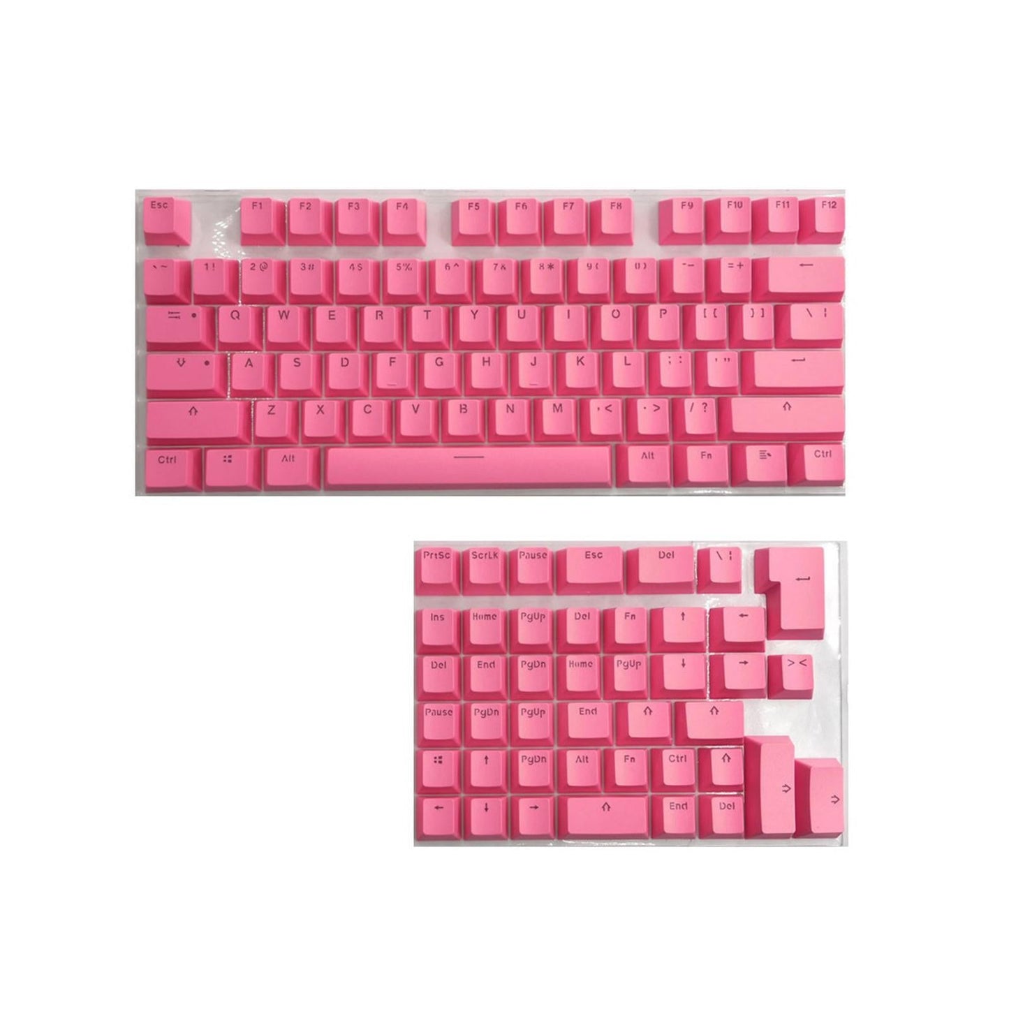 PBT Keycaps Anti-Grease Mini for 61 64 68 71 82 84 Layout Keyboard Pink
