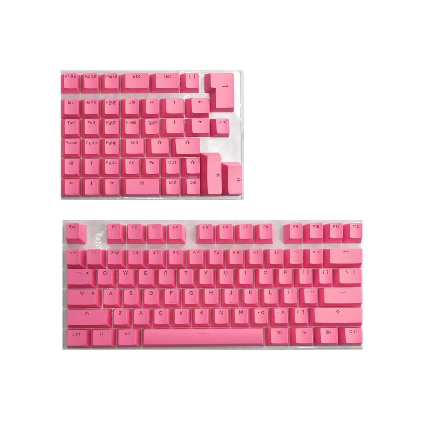 PBT Keycaps Anti-Grease Mini for 61 64 68 71 82 84 Layout Keyboard Pink