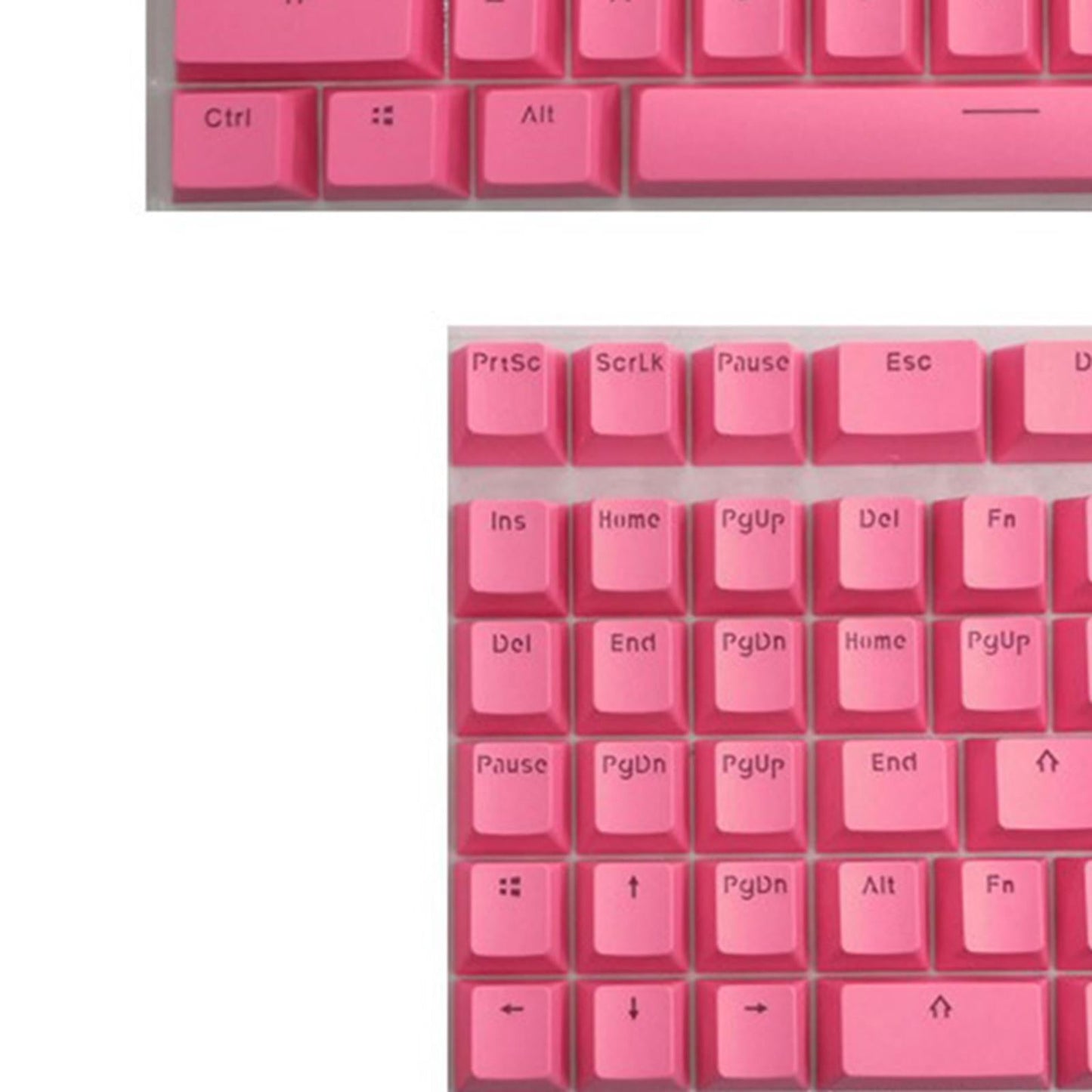 PBT Keycaps Anti-Grease Mini for 61 64 68 71 82 84 Layout Keyboard Pink