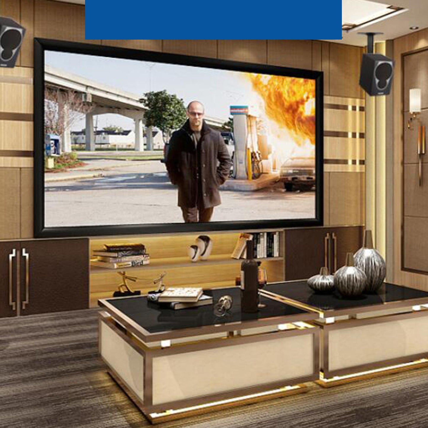 Speaker Wall Ceiling Mount Stand Bracket Swivel Home Surround Sound System