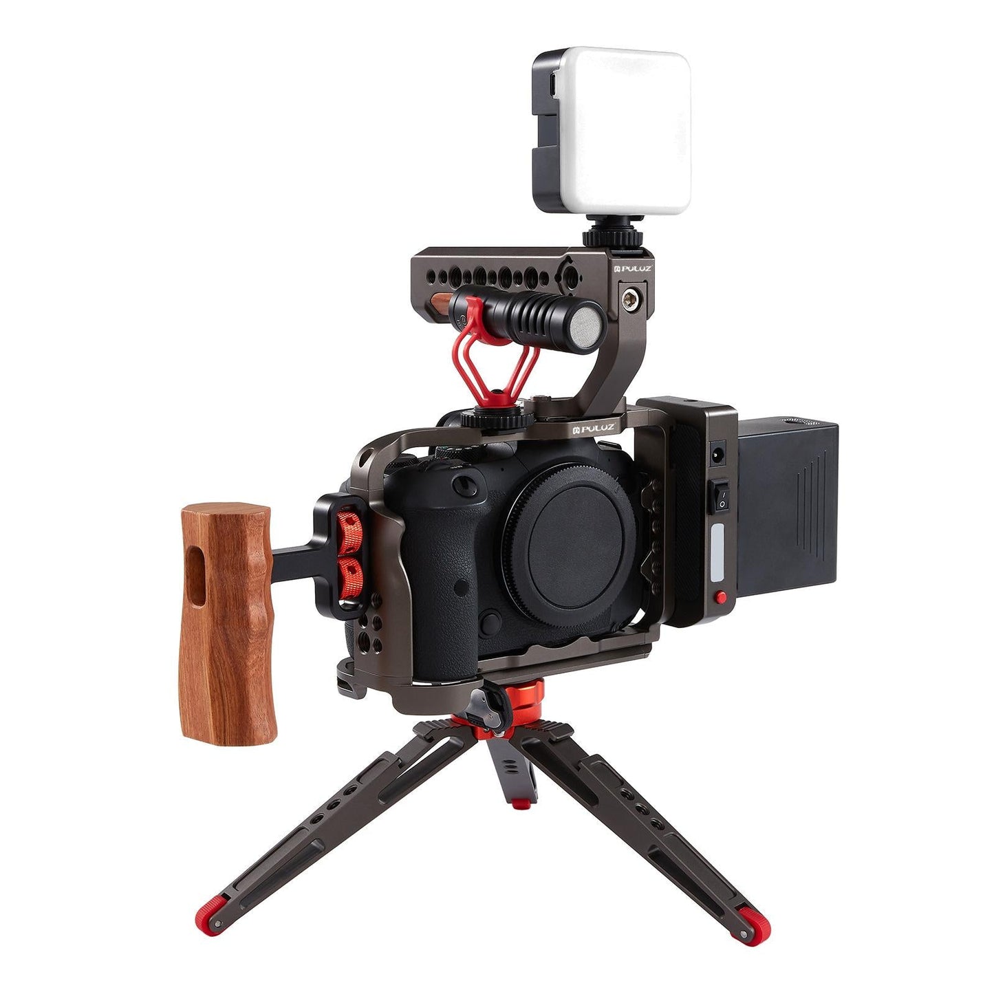 Video Camera Cage Stabilizer for DSLR Cameras for Canon EOS R5 R6/ A7RIII PU3069GT for R5 R6