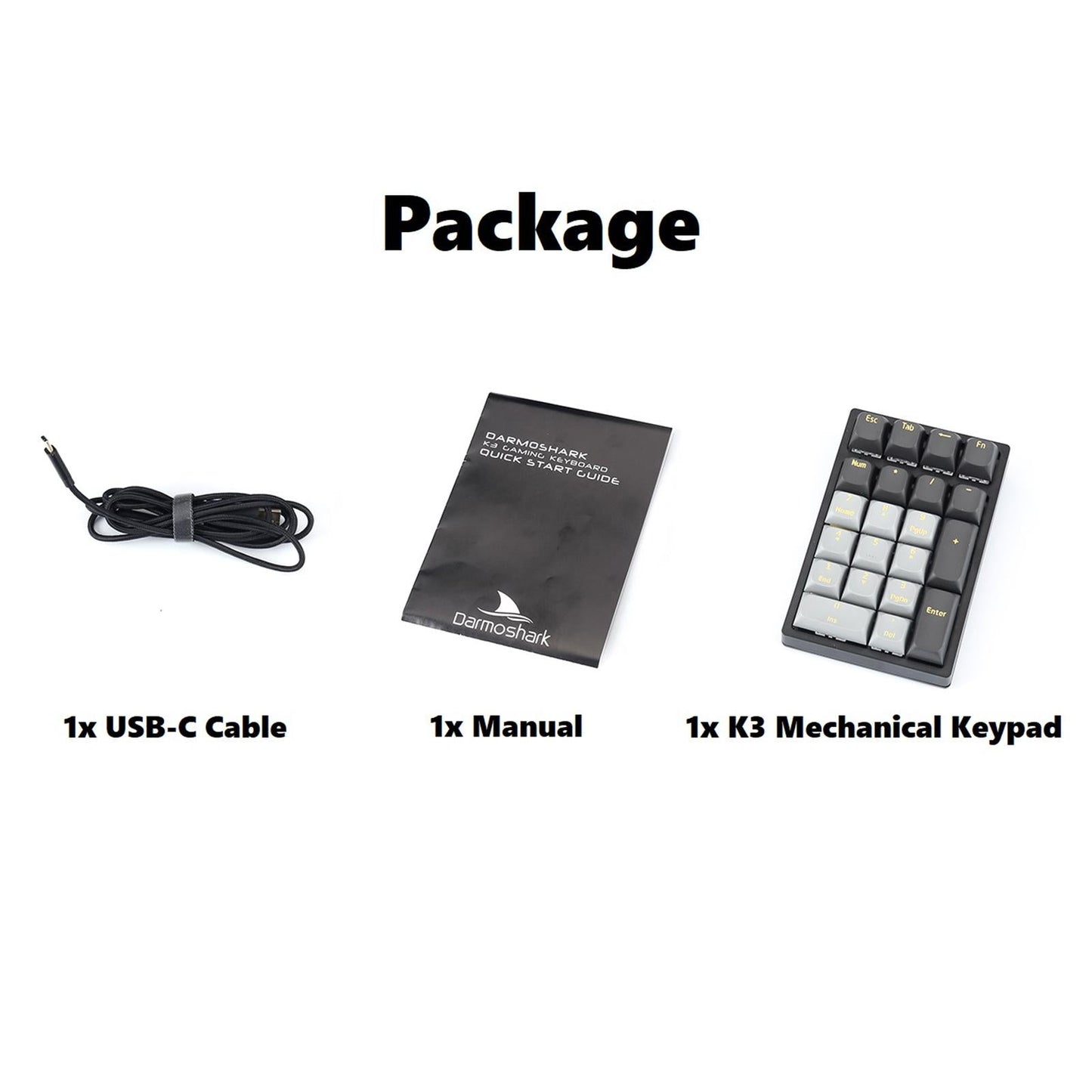 K3 Mechanical Numeric Keyboard 21 Keys for PC Laptop DIY Custom Red Switch