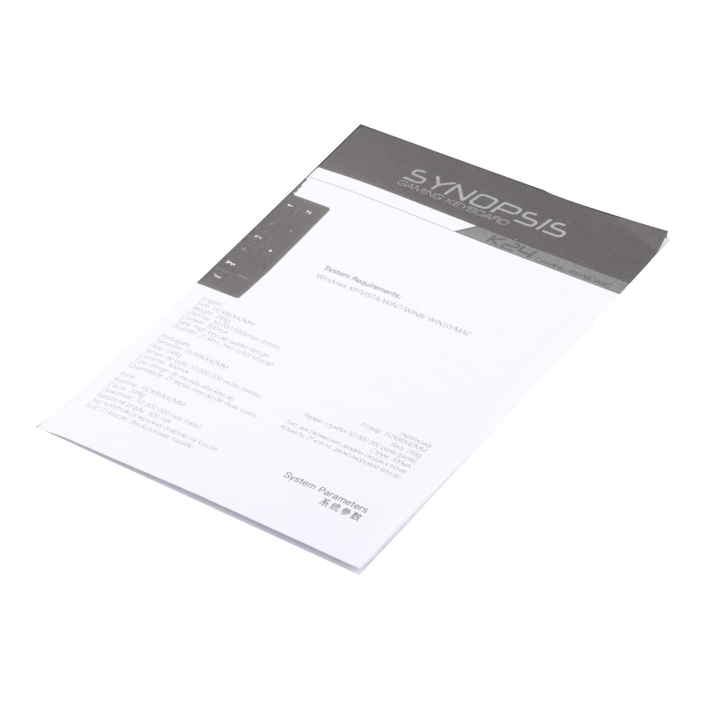 K24 Mini Numpad 21 Keys USB-C RGB Wired for Home Gaming Computer Red Switch