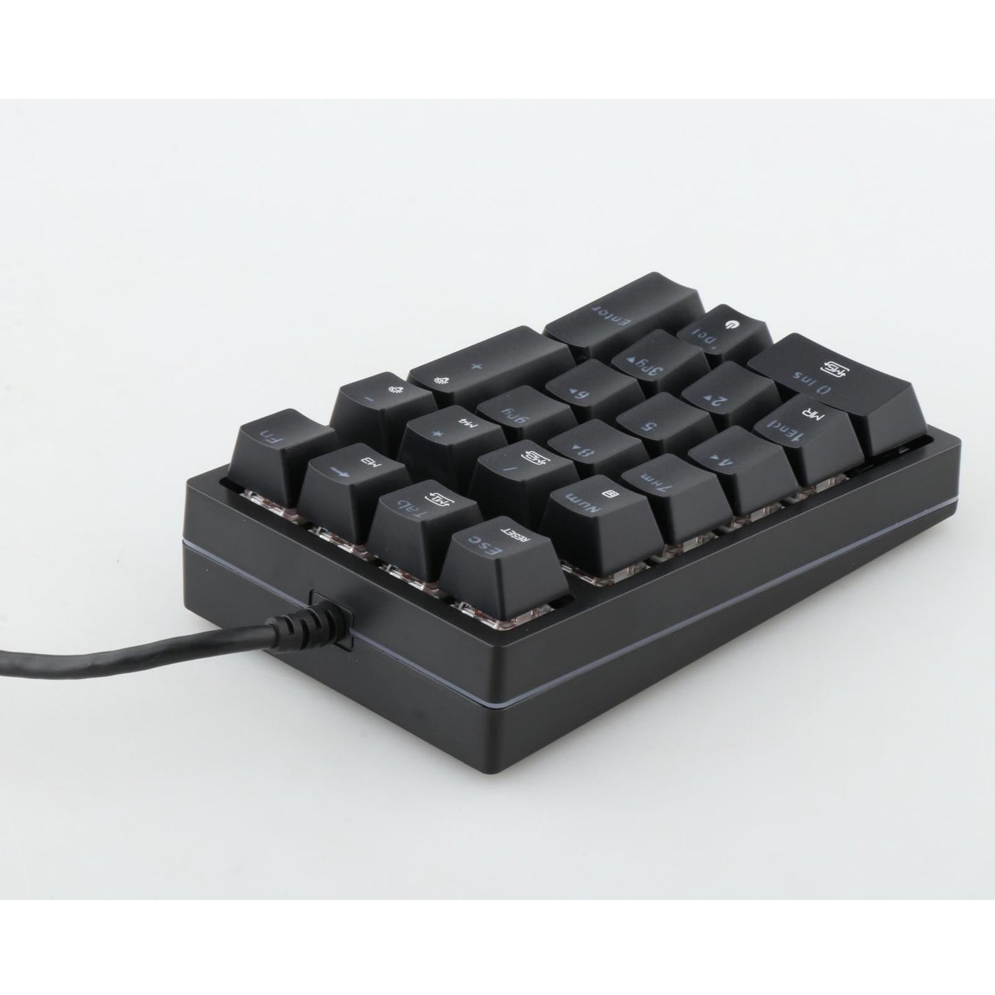 K24 Mini Numpad 21 Keys USB-C RGB Wired for Home Gaming Computer Red Switch
