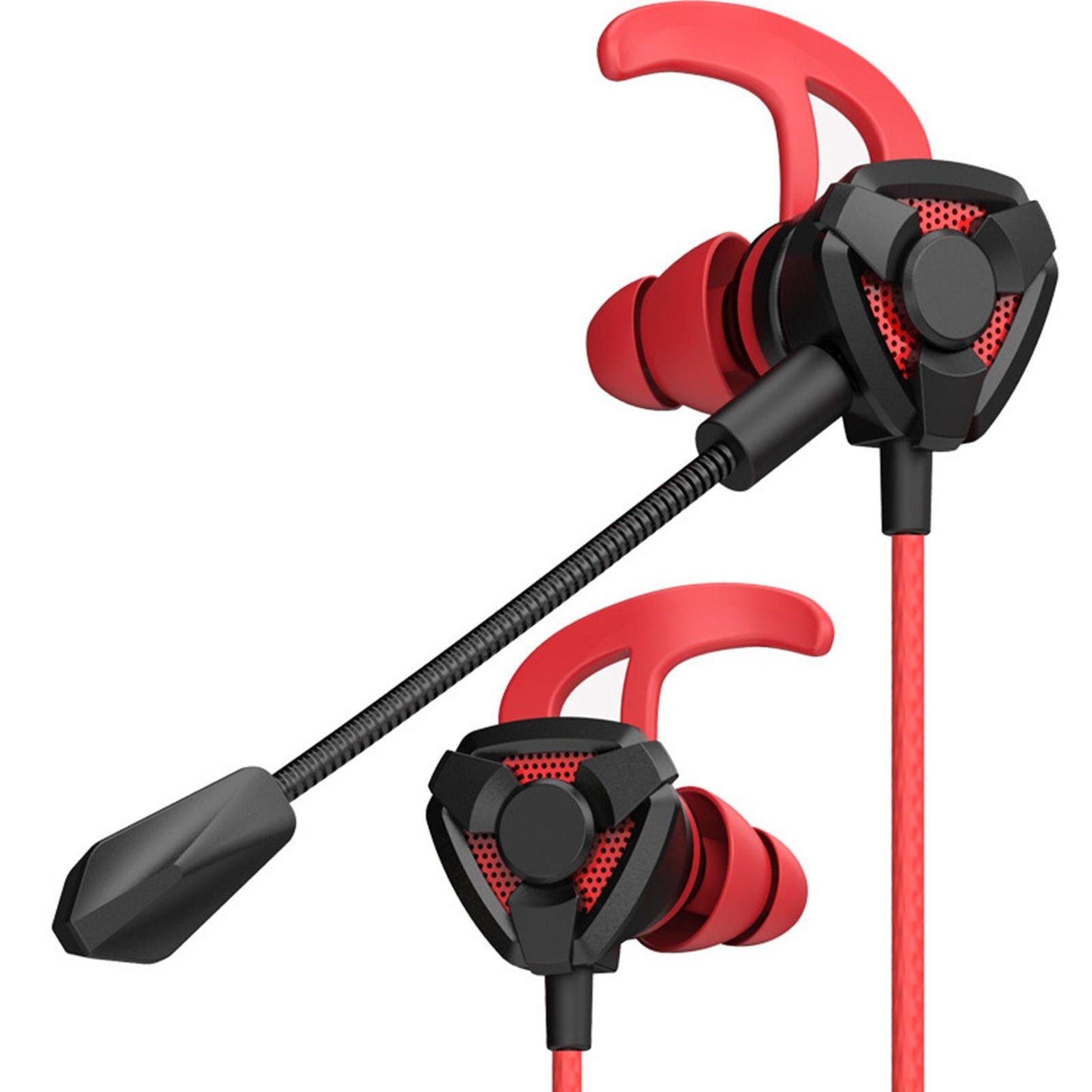 Gaming in Ear Headset Deep Bass for Laptop Games Mobile & PC G9 Black Red
