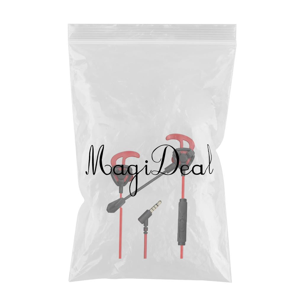 Gaming in Ear Headset Deep Bass for Laptop Games Mobile & PC G9 Black Red