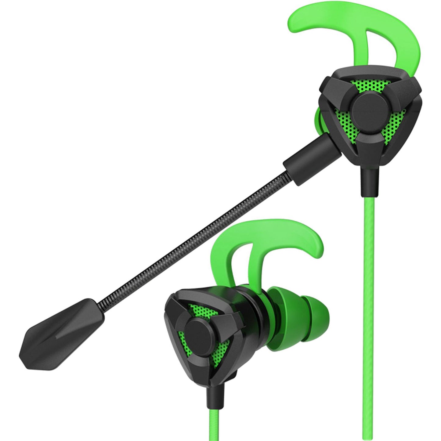 Gaming in Ear Headset Deep Bass for Laptop Games Mobile & PC G9 Black Green