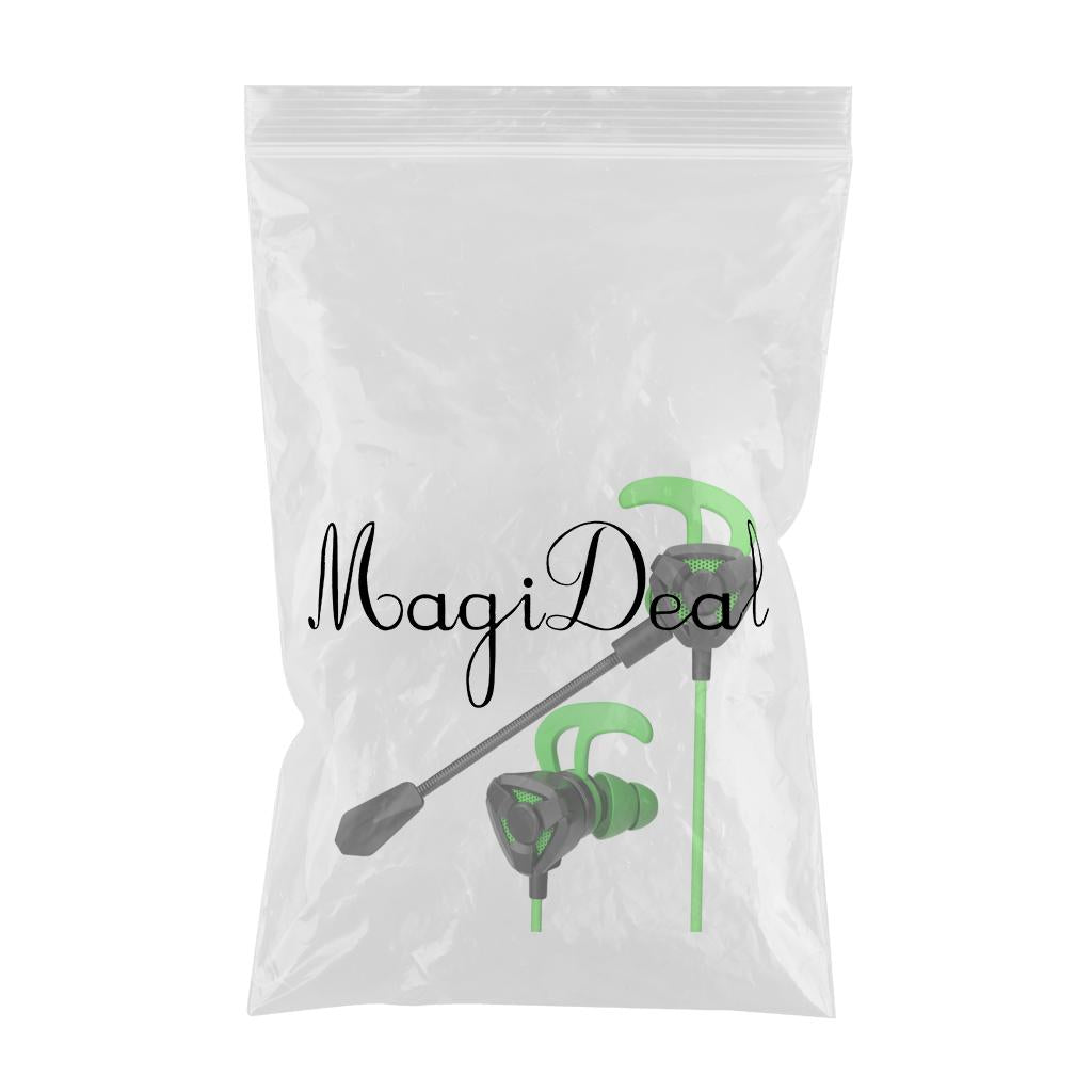 Gaming in Ear Headset Deep Bass for Laptop Games Mobile & PC G9 Black Green