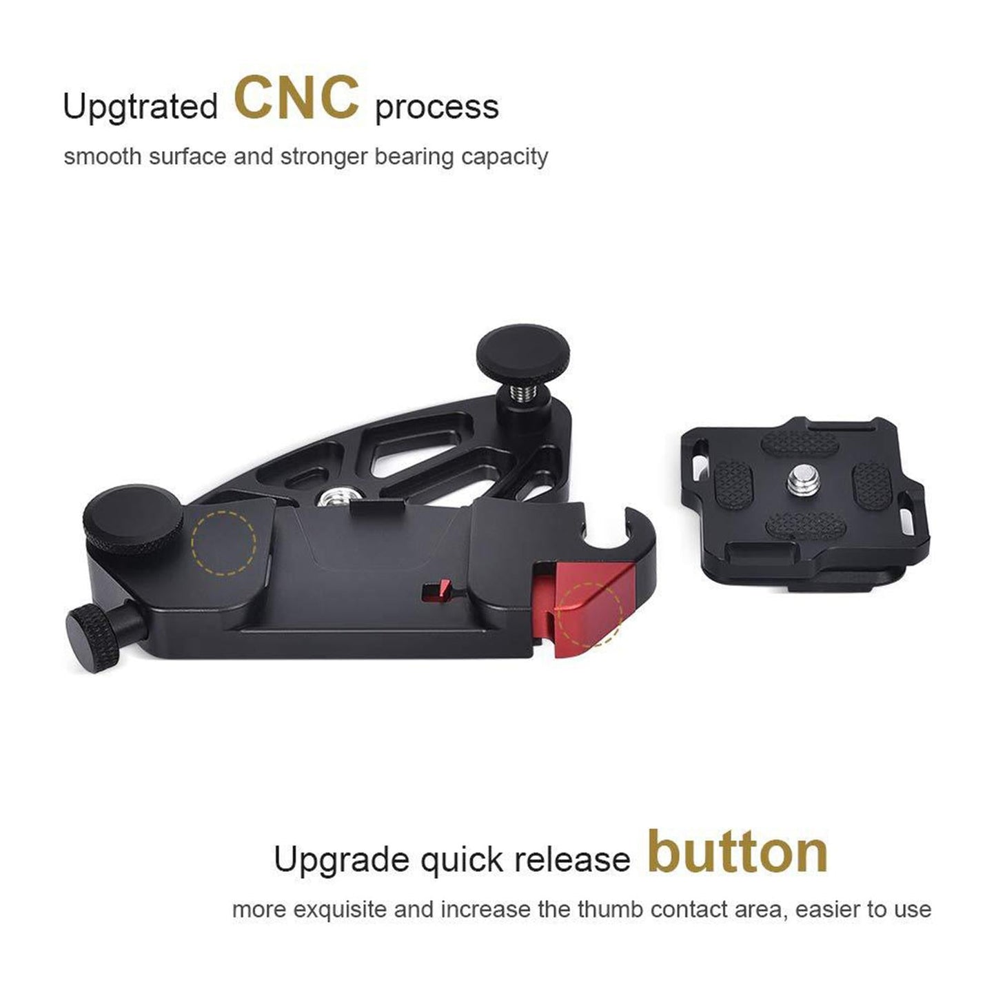 Universal Waist Belt Buckle Large Loading Mount for DSLR Digital Cameras