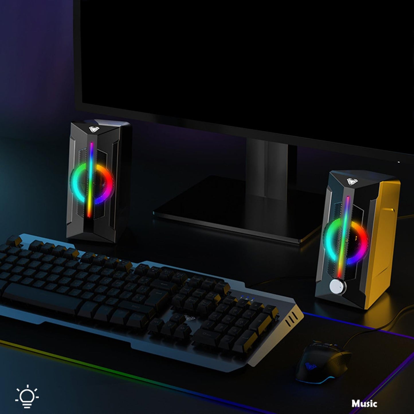 Speaker Bass Surround 3D Surround for Home Notebook Computer PC Home Theater