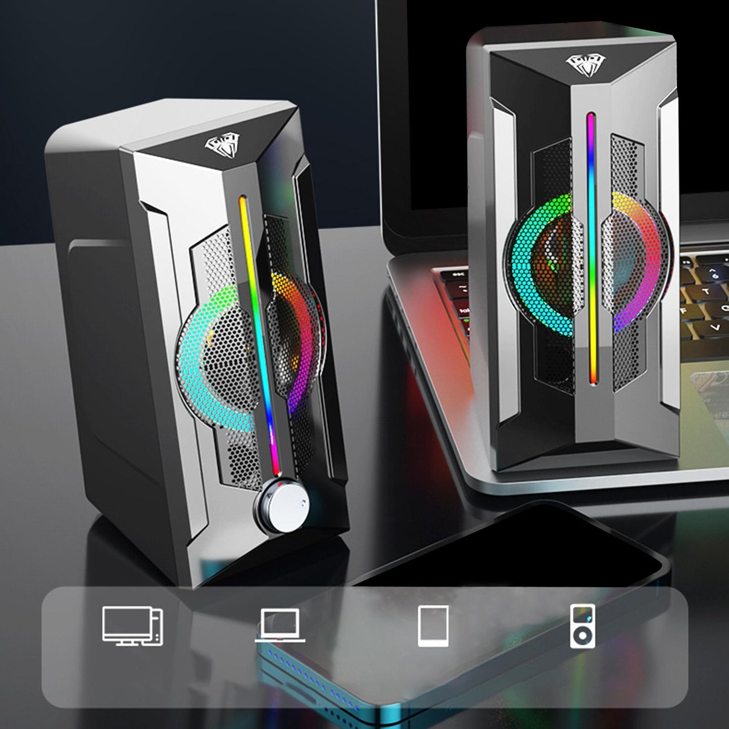 Speaker Bass Surround 3D Surround for Home Notebook Computer PC Home Theater