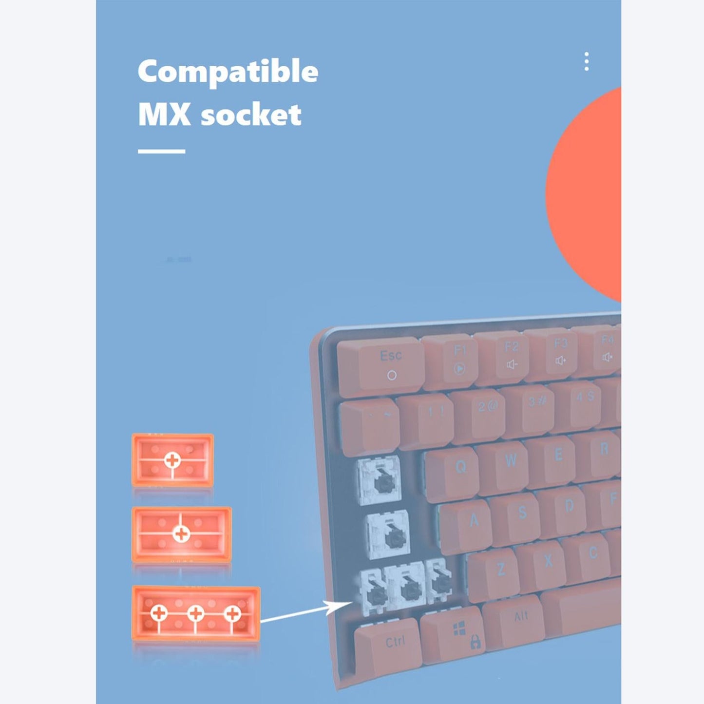 SA Profile 108 Keys Set Keycaps for Mechanical Keyboard Black Red Letters