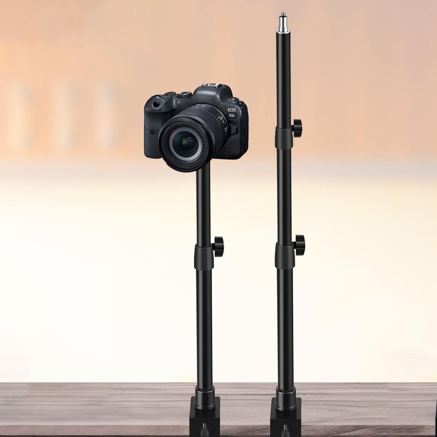 Desk Mount Stand Adjustable Standard for Smartphone Panel Light DSLR Camera