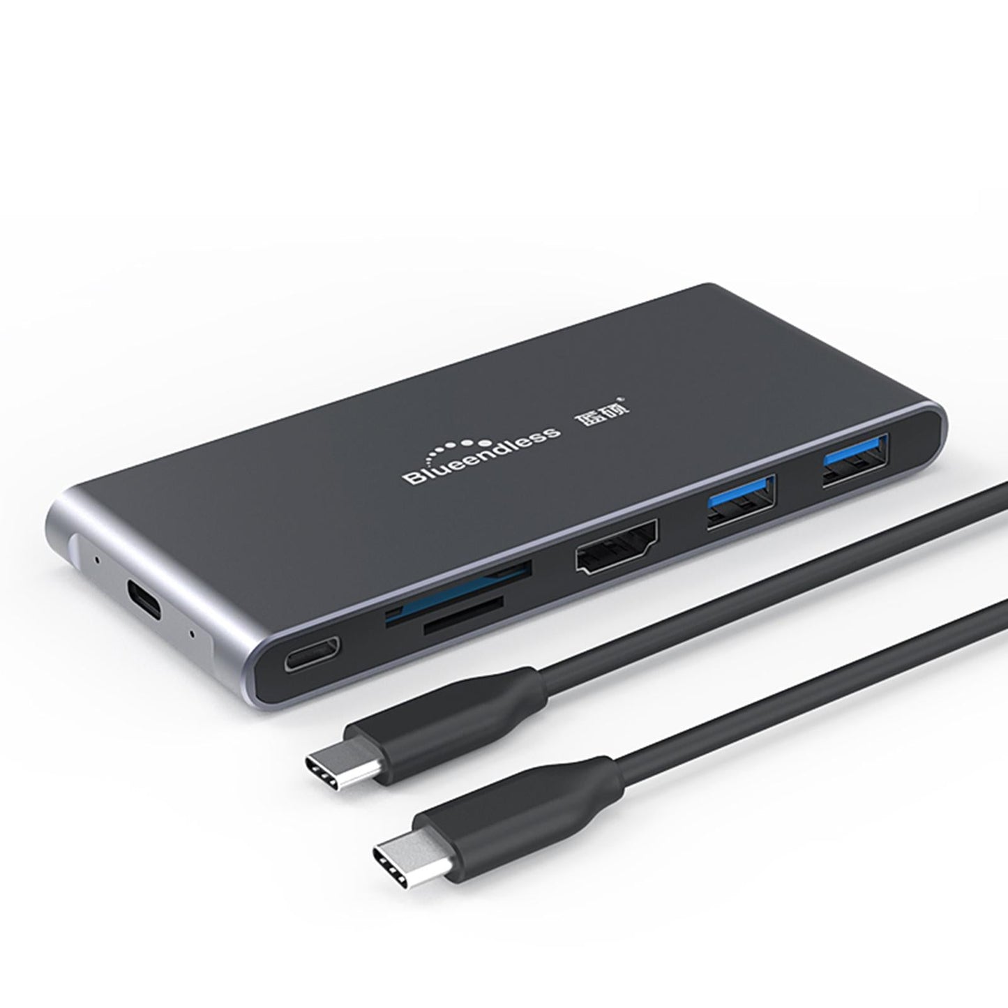 USB C Docking Station Ethernet Video for Windows Laptop Phone 6 in 1 NGFF