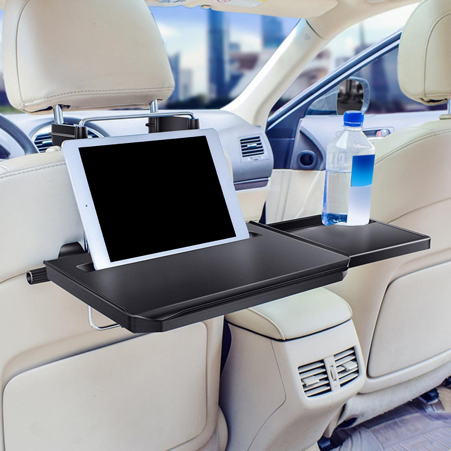 Portable Car Steering Wheel Tray Table for Travel Drink Fits Most Vehicles