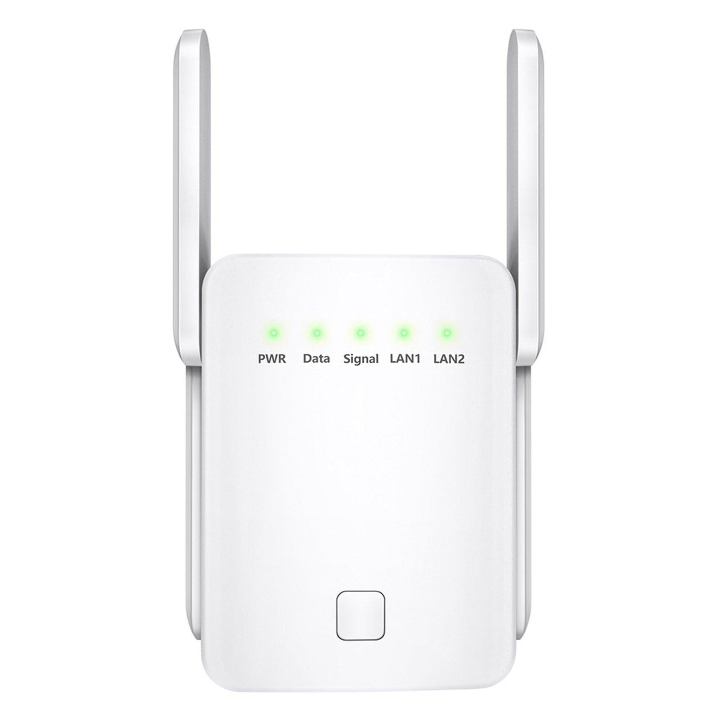 1200Mbps WiFi Extender Router Booster 2.4G 5G Dual Band Amplifier US White