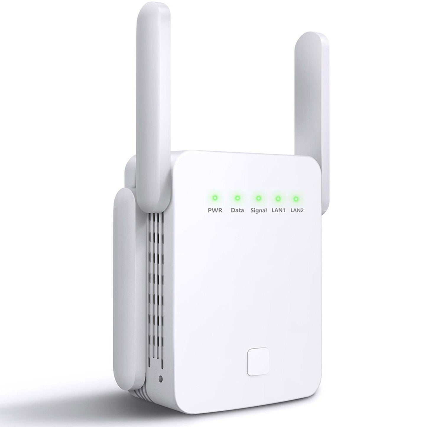 1200Mbps WiFi Extender Router Booster 2.4G 5G Dual Band Amplifier US White