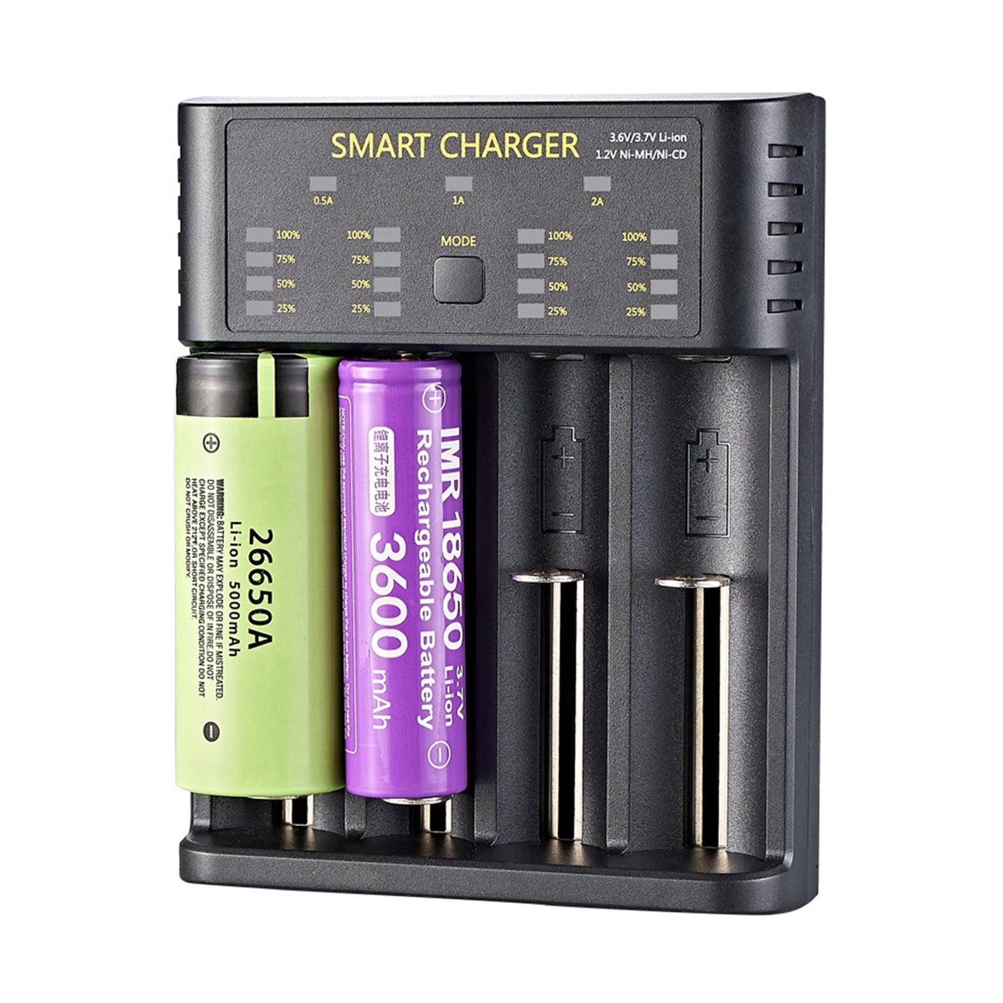 18650 Batteries Charger 4-Slot for LI-Ion Batteries 10440 14500 14650 16340