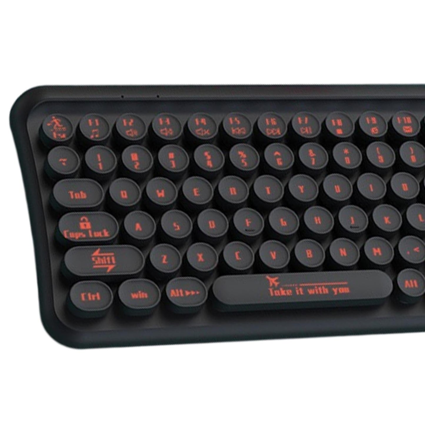 2.4G 85 Key Cordless Keyboard Mouse Set Full Size Quiet for PC Laptop Home Black