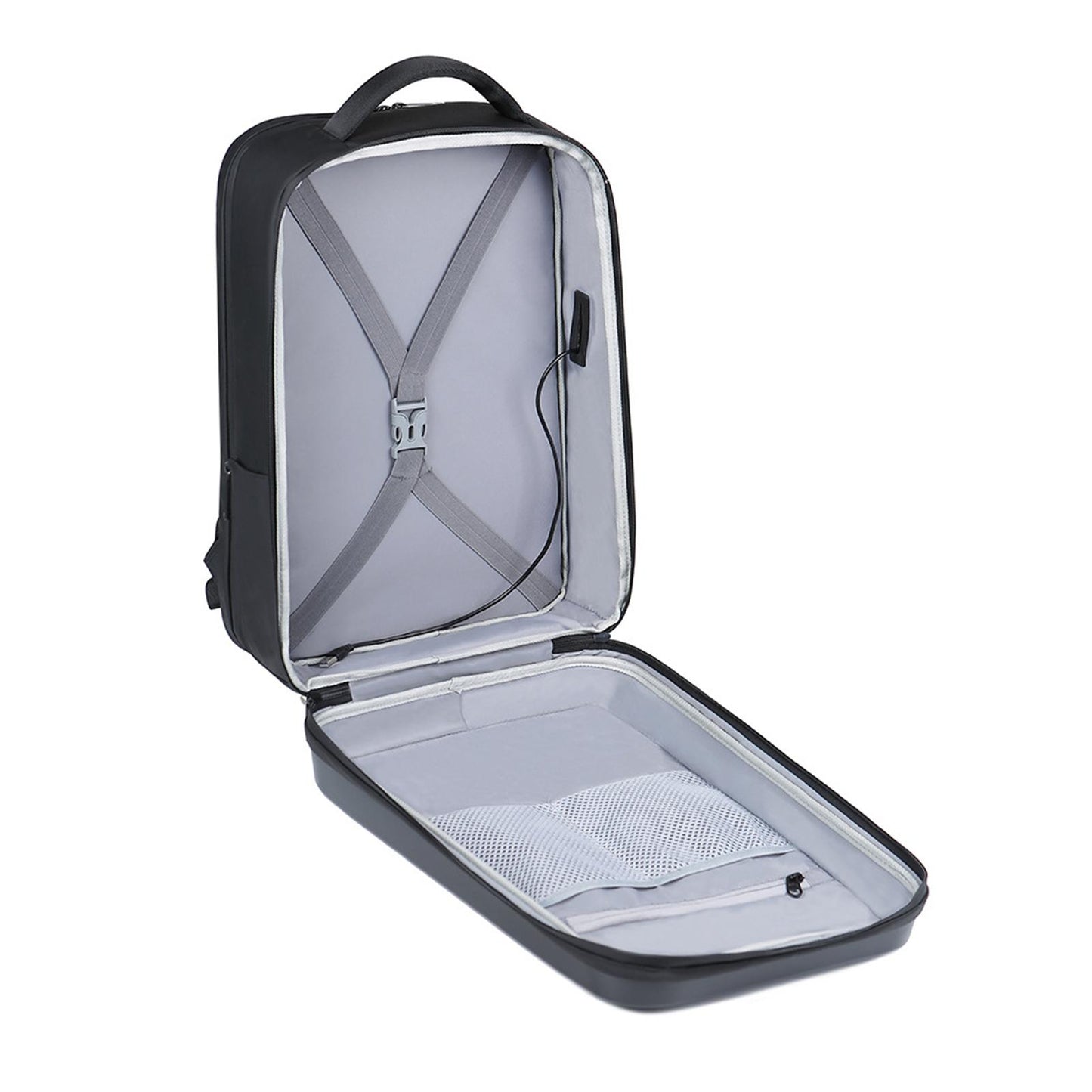 Waterproof Laptop Backpack Resistant Lightweight for Travel Hiking Men Gray