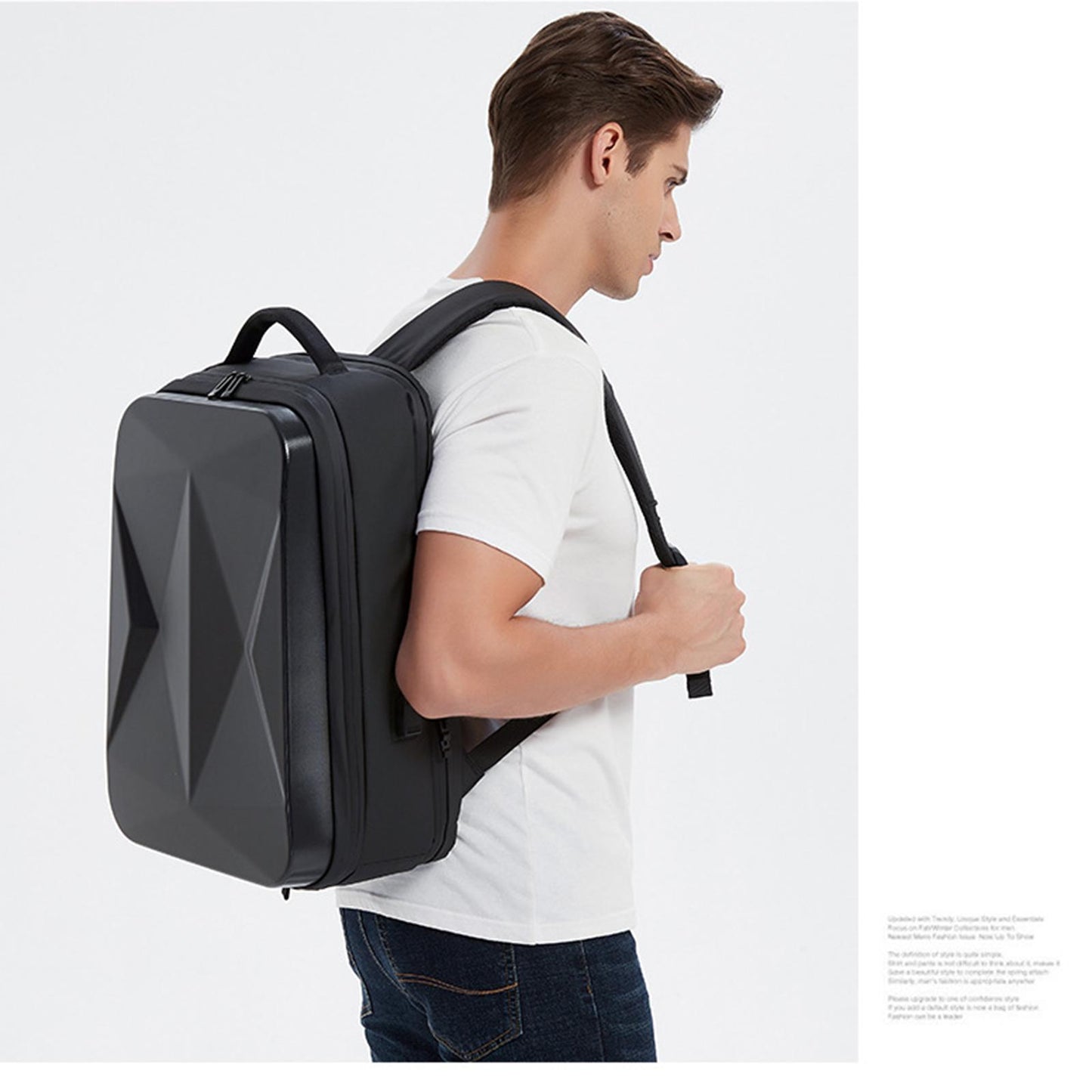 Waterproof Laptop Backpack Resistant Lightweight for Travel Hiking Men Gray