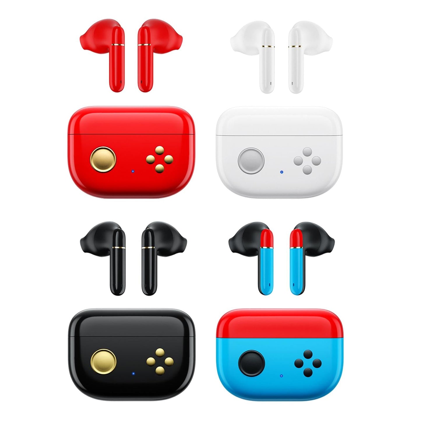 Wireless Bluetooth 5.0 Earphones NFC Touch Control in-Ear for Gaming Phones black