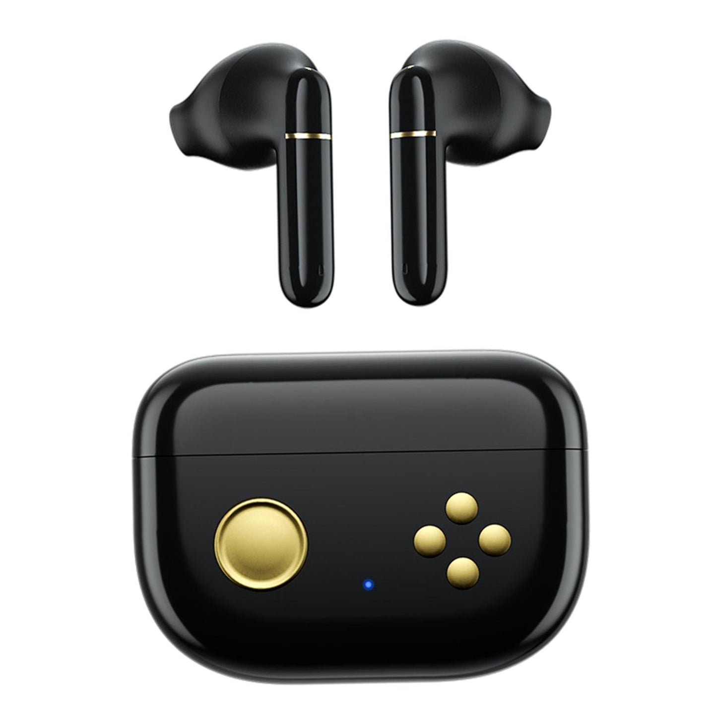 Wireless Bluetooth 5.0 Earphones NFC Touch Control in-Ear for Gaming Phones black