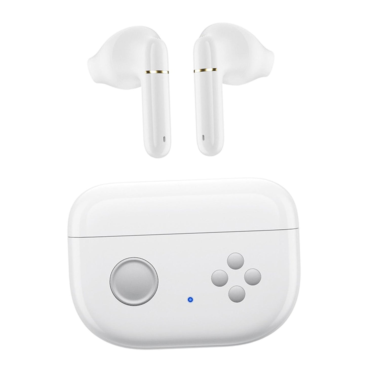 Wireless Bluetooth 5.0 Earphones NFC Touch Control in-Ear for Gaming Phones white